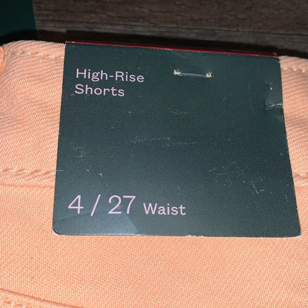 Wild Fable High-Rise‎ Shorts.  Size 4.  NWT.  Peach Parfait. - Picture 4 of 5